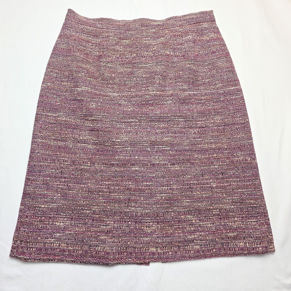 Nicole Miller for Mary Kay Women's Pink Tweed Pencil Skirt Size 8P Feminine